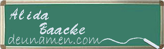 Alida Baacke Visitenkarte